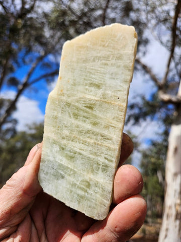 Polished Beryl slab BY155