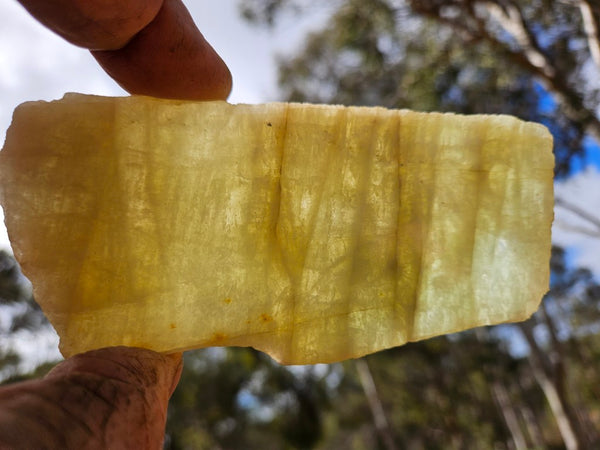 Polished Beryl slab BY155