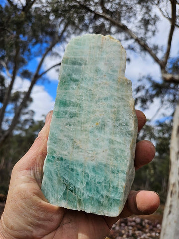 Polished Beryl slab BY156