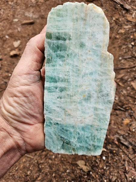 Polished Beryl slab BY156
