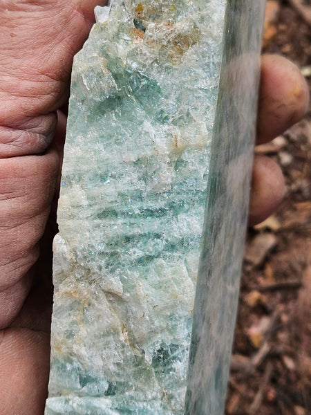 Polished Beryl slab BY156