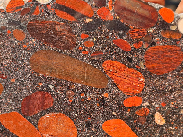 Jelly Bean Jasper polished slab JBJ353