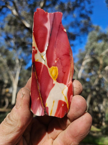 Polished  Mookaite slab MK563