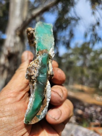 Chrysoprase rough.  CHR 208