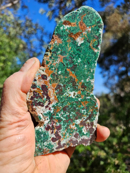 Polished De Grussa copper ore slab CO117