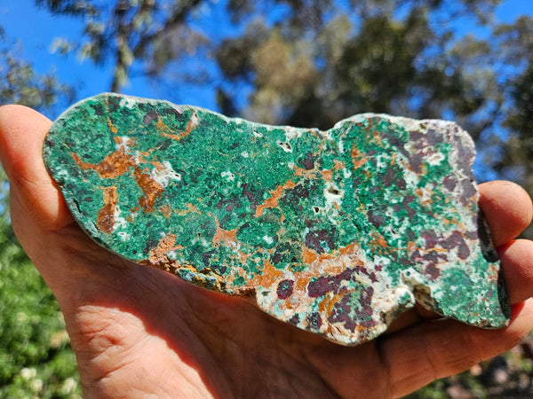 Polished De Grussa copper ore slab CO117