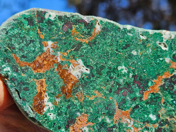 Polished De Grussa copper ore slab CO117