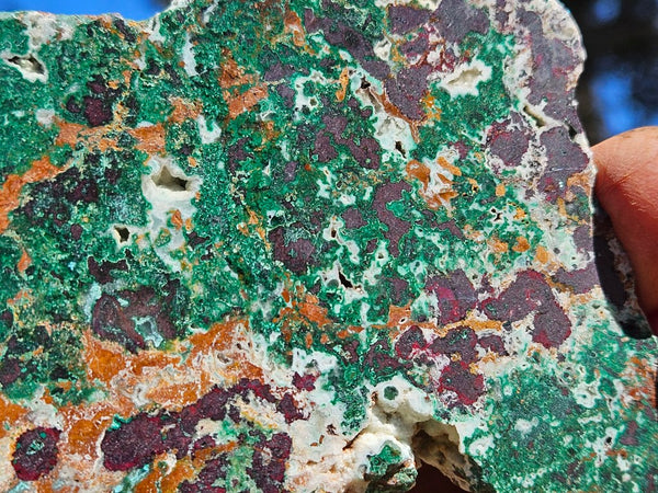 Polished De Grussa copper ore slab CO117