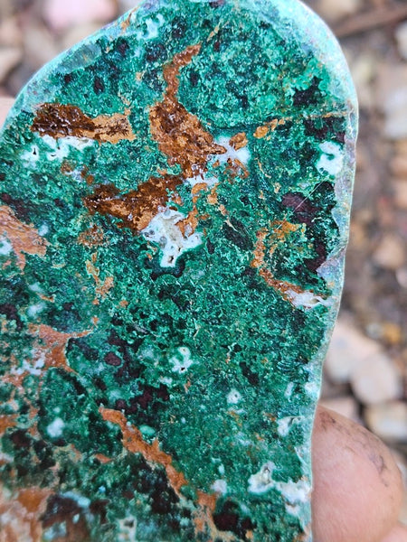Polished De Grussa copper ore slab CO117
