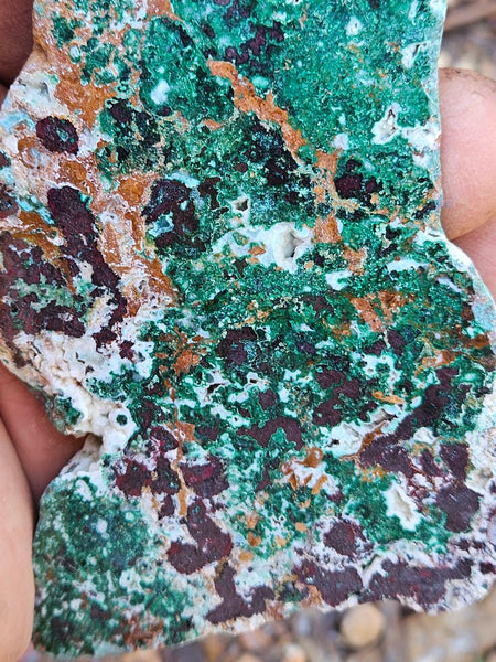 Polished De Grussa copper ore slab CO117