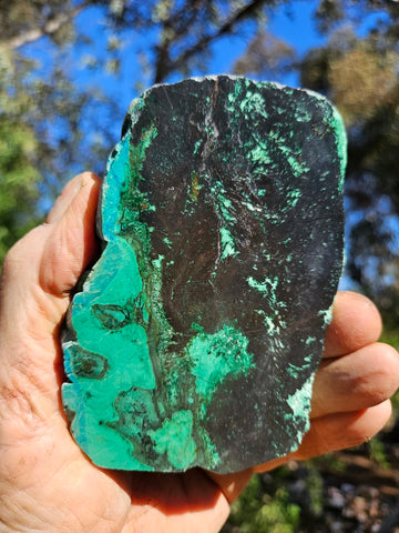Polished De Grussa copper ore slab CO116
