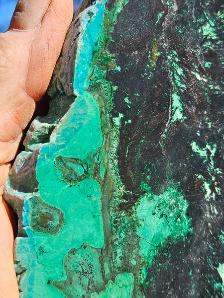 Polished De Grussa copper ore slab CO116