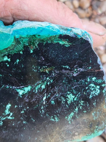 Polished De Grussa copper ore slab CO116
