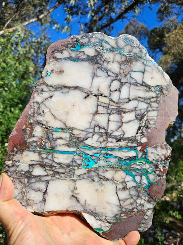 Polished De Grussa copper ore slab CO118