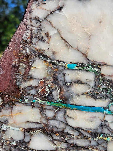 Polished De Grussa copper ore slab CO118