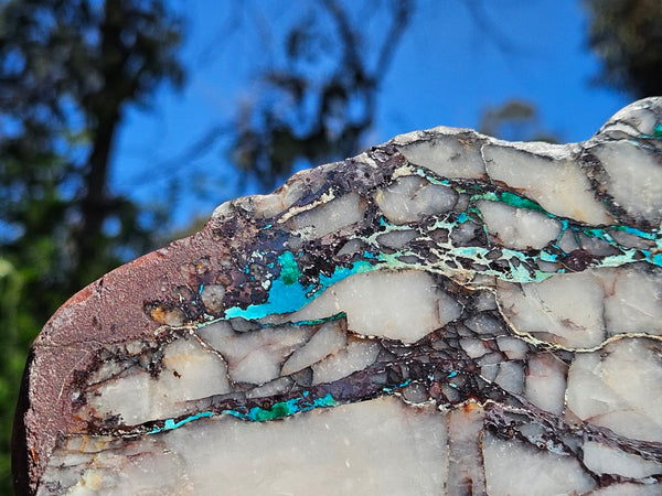 Polished De Grussa copper ore slab CO118