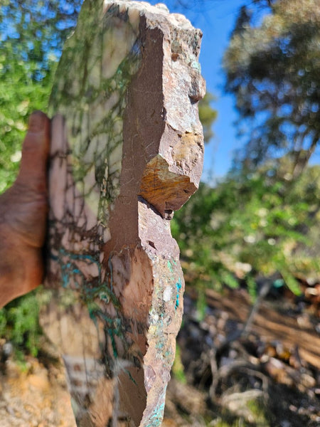 Polished De Grussa copper ore slab CO118