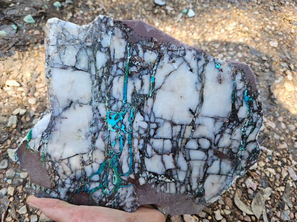 Polished De Grussa copper ore slab CO118