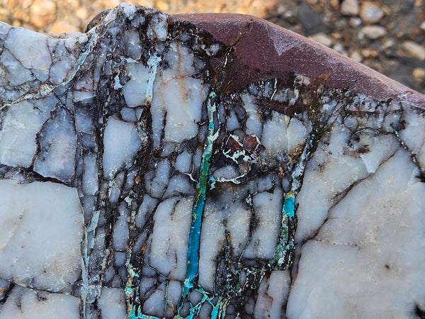 Polished De Grussa copper ore slab CO118