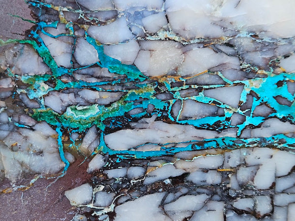 Polished De Grussa copper ore slab CO118