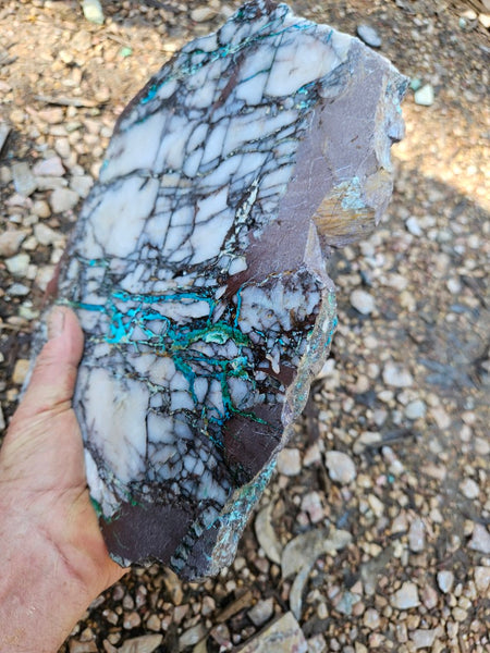 Polished De Grussa copper ore slab CO118