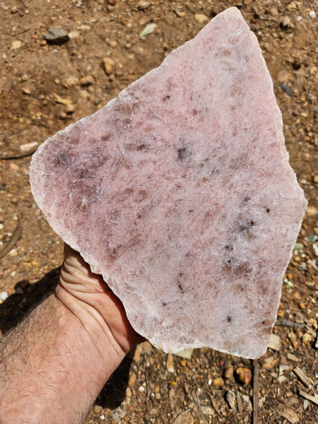 Polished Kunzite slab KU117
