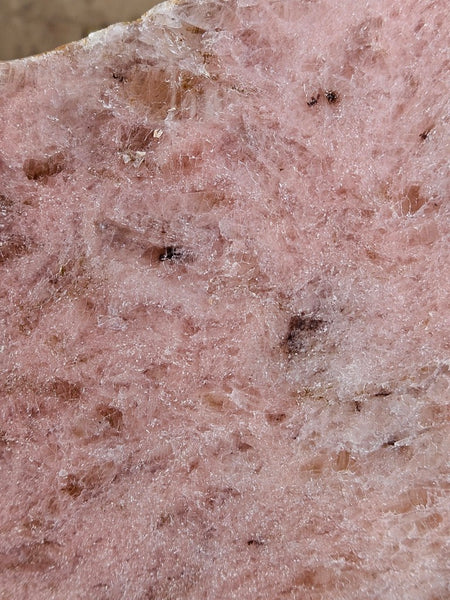 Polished Kunzite slab KU117