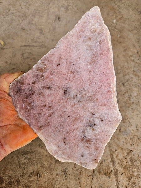 Polished Kunzite slab KU117