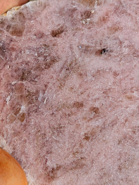 Polished Kunzite slab KU117