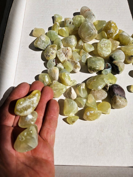 1 kg. Tumble Polished Prehnite PRT118