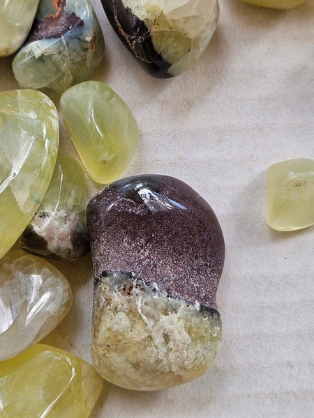 1 kg. Tumble Polished Prehnite PRT118