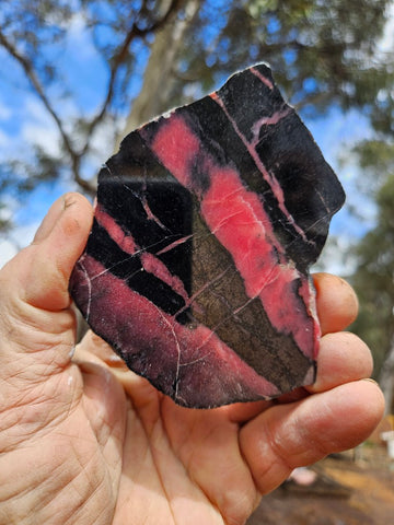 Polished Rhodonite slab RH297