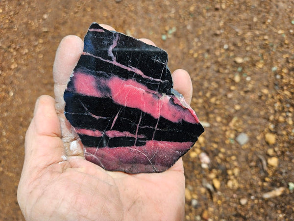 Polished Rhodonite slab RH297