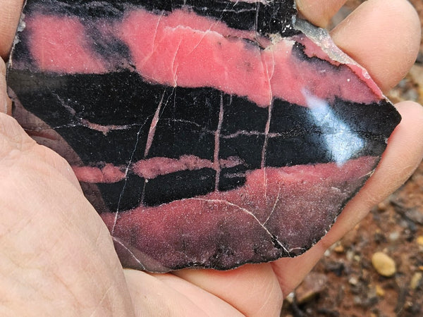 Polished Rhodonite slab RH297