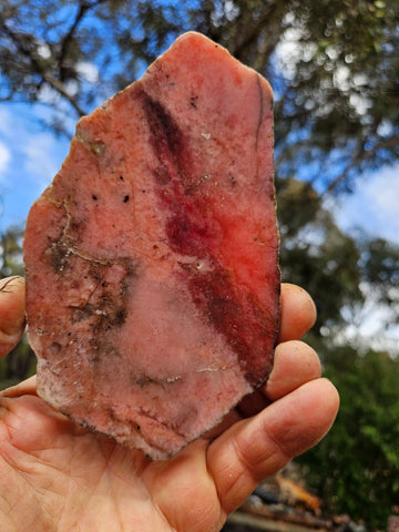 Polished Rhodonite slab RH298