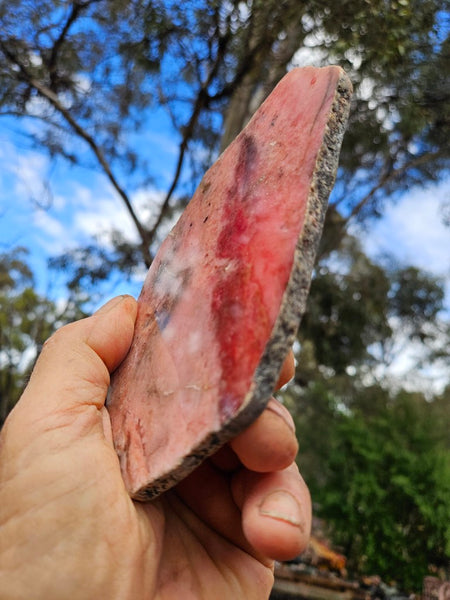 Polished Rhodonite slab RH298