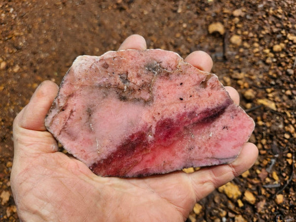 Polished Rhodonite slab RH298