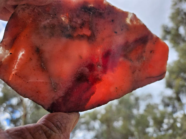 Polished Rhodonite slab RH298
