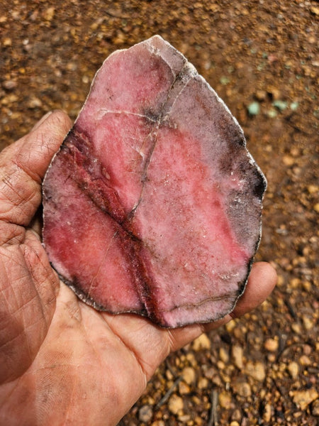 Polished Rhodonite slab RH301