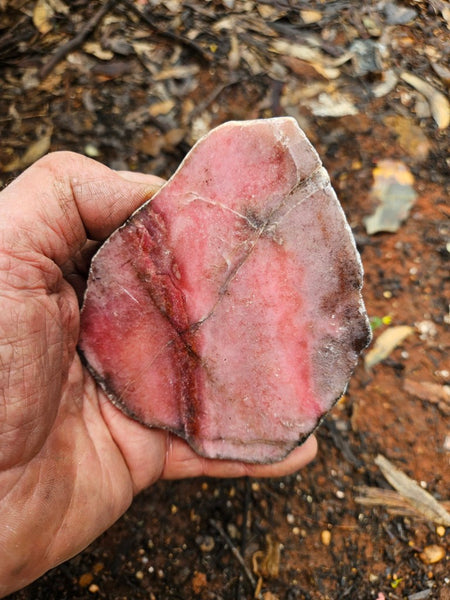 Polished Rhodonite slab RH301