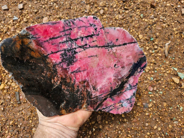 Polished Rhodonite slab RH296
