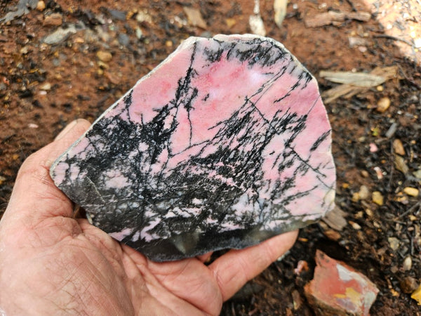 Polished Rhodonite slab RH299