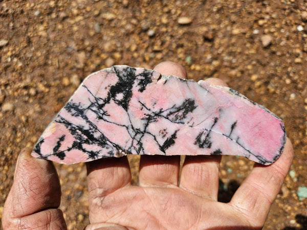 Polished Rhodonite slab RH300