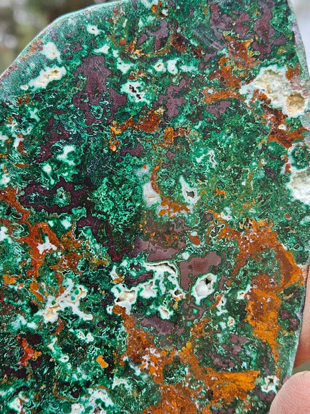 Polished De Grussa copper ore slab CO120