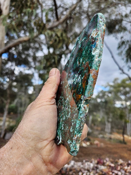 Polished De Grussa copper ore slab CO120