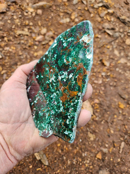 Polished De Grussa copper ore slab CO120