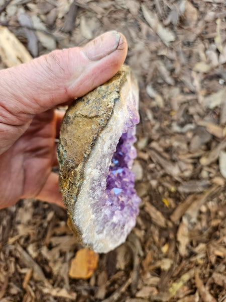 Amethyst geode,  Uruguay AMU111