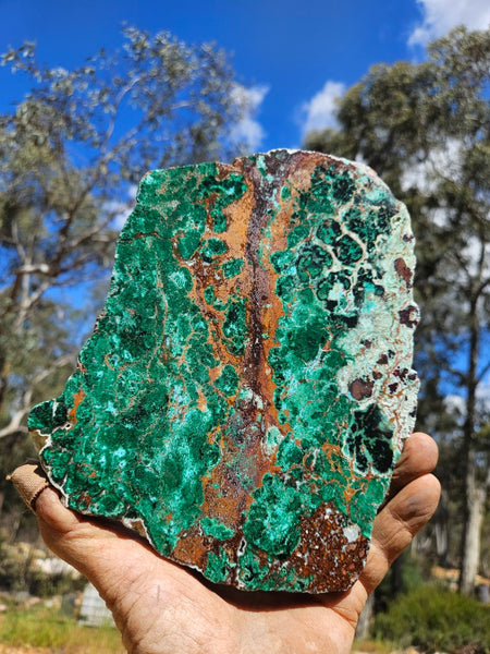 Polished De Grussa copper ore slab CO121