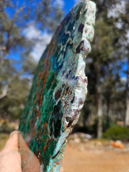 Polished De Grussa copper ore slab CO121