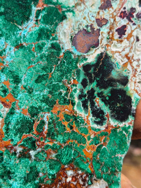 Polished De Grussa copper ore slab CO121